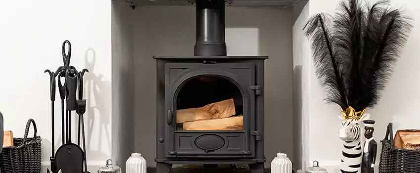 Thelin Hearth Products Providence Pellet Insert Fireplace Installation in Fort McMurray, AB