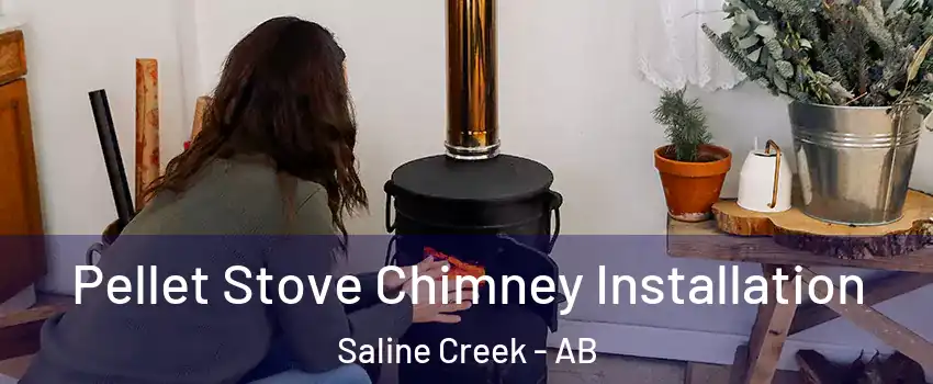  Pellet Stove Chimney Installation Saline Creek - AB